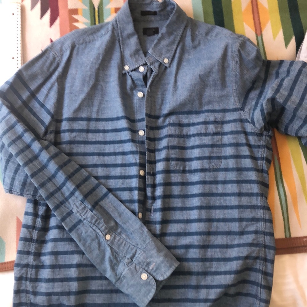 Chambray long sleeve button up